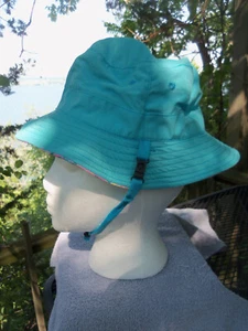 BANANA BOAT KIDS SUN HAT UPF 50+ ~ SIZE 4X-6X ~ REVERSIBLE ~ YELLOW/BLUE ~ NEW - Picture 1 of 7