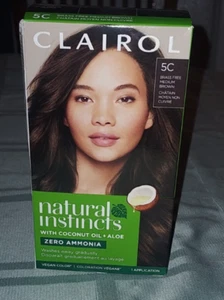 CLAIROL INSTINTOS NATURALES SOMBRA SEMI PERMANENTE 5C LATÓN LIBRE MEDIO MARRÓN - Imagen 1 de 3