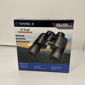 Barska X Trail Precision Binocular 10X50 New with Case Black Outdoors New - Picture 1 of 15