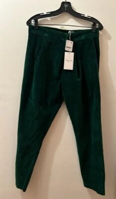 Pantalones Pantalón Free People x Rujuta Sheth Victoria Verde Exuberante Terciopelo Preppy NUEVOS S Foto 1 de 4