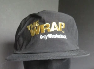 VINTAGE The Wrap® Winston Gold® Snapback Trucker Hat Black Embroidered Gold Whit - Picture 1 of 15