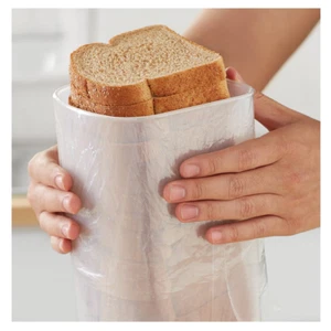 Plastic Storage Bread Keeper With Lid Loaf Food Container Dispenser - Picture 1 of 12