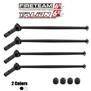 Kit de eje de transmisión CVD delantero trasero de acero de 4 piezas para ARRMA 1/7 FIRETEAM 1/8 TALION 6S - Imagen 1 de 10