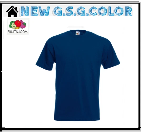 Camiseta Hombre T-Shirt Super Premium 100% Algodón Fruit Of The Loom - Imagen 1 de 1