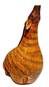 Wooden Striped Giraffe Bud Vase - Picture 1 of 7