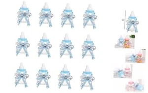 12 Pcs Baby Bottle Shower Favor, 3.5-Inch Mini Plastic Candy Bottles for Baby - Picture 1 of 5
