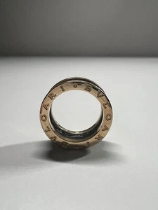 Bvlgari B.ZERO1 Ring 18k Rose Gold & Ceramic - Picture 1 of 7