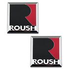 2X Chrome Metal Roush Emblem Suv Auto Logo Sport Turbo Gt Badge 3D Sticker Decal
