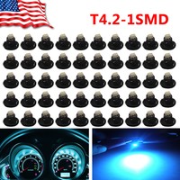 50x Ice Blue T4//T4.2 Wedge LED Instrument Panel Cluster Dashboard Light Bulbs