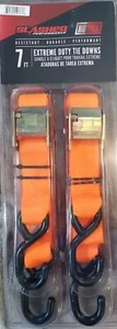 Extreme Duty Tie Down Straps W/ Soft Loop Motorcycle ATV Tractor DirtBike ORANGE - Picture 1 of 5
