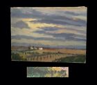 [HsT] MANGENOT (Emile) - Oil on canvas, signed: Plain landscape.