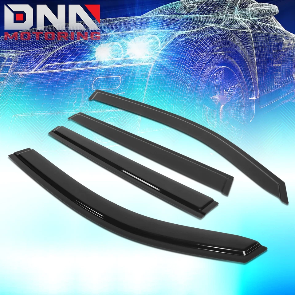 Para Subaru Forester 2019-2024 negro ventana visera pantalla/ventilación deflector viento/lluvia Foto 1 de 4