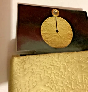 NEW The Christmas Shoppe Christmas Tree Skirt Gold Quilted Fabric 50” Round - Picture 1 of 5