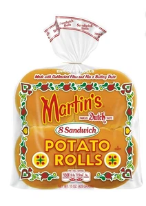 2 Stück - Martin's Potato Sandwich Brötchen 🥯 Frische 3,5 Zoll Brötchen / 8er Pack - Bild 1 von 5
