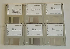 Vintage 1992 Microsoft Windows 3.1 Operating System with 3.5" Floppy Disks 1-6 - Picture 1 of 4