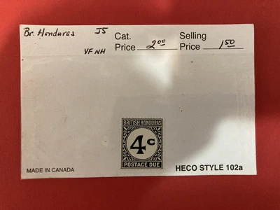 Estampilla de Honduras Británica MNH 4 c franqueo debido # Foto 1 de 2