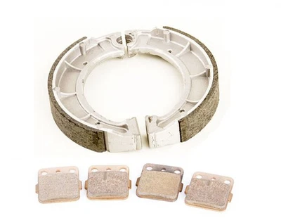 2001 - 2004 Yamaha Bear Tracker YFM250 Pastilhas Dianteiras e Sapatos de Freio Traseiros Severos - Imagem 1 de 3