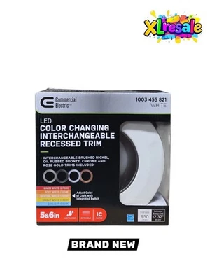 Deflector de luz empotrada LED eléctrico comercial de 5/6" 4 colores regulable CCT Foto 1 de 4