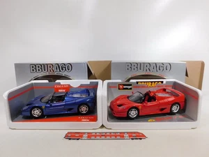 2X Bburago 1:18 Cod 3352 Model Cabrio Ferrari F50 (1995) Mint Box - Picture 1 of 5