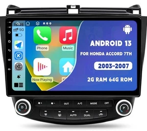 Reproductor de navegación multimedia para automóvil Android para Honda Accord 2003-2007 envío rápido - Imagen 1 de 4