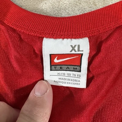 Camiseta de fútbol Nike Team auténtica Ohio State Buckeyes #1 roja niñas XL Foto 1 de 4