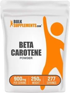BulkSupplements Beta Carotene 1% - 250g Powder - 900mg Servings - Picture 1 of 6