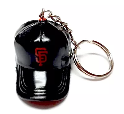 SAN FRANCISCO GIANTS KEYCHAIN CAP HAT 2" LONG LICENSED MLB BASEBALL CHARM PULL - Image 1 of 2