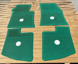 Fit For Chevrolet impala RUBBER Floor Mats GREEN 4 seater 1959-60 - Foto 1 di 3
