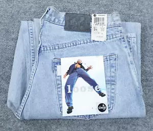 Vintage Levis Silvertab Jeans Mens 34x30 Blue Loose Tapered Deadstock 90s Y2K - Picture 1 of 15