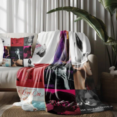 Throw Blanket and Pillowcase Set of 2，Selena Gomez Thin Bed Couch - Image 1 of 4