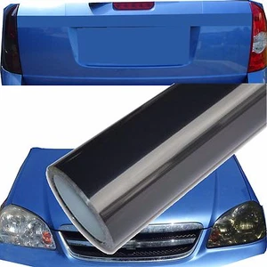 19,04€/m²  31 cmx300cm CarWrap Scheinwerfer Tönungsfolie hell schwarz + 3M Rakel - Bild 1 von 3