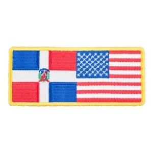 American & Dominican Republic Flag Patch, U.S. Flag Patches - Picture 1 of 3