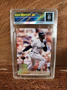 KEN GRIFFEY JR - 1994 Donruss Baseball SPECIAL EDITION Foil #4 - Graded  8