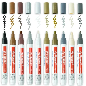 10 Pieces 10 Colors Colorful Tile Grout Pen Tile Gap Repair Color Pen Tile Paint - Picture 1 of 12