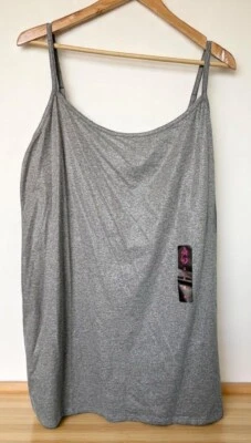 Camiseta sin mangas Torrid Twist talla 4 (4X) gris foxy brillo correas ajustables Foto 1 de 4