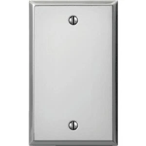 (20)-Amerelle 1-Gang Estándar Acero Placa de Pared en Blanco Cromo Pulido C983BCH - Imagen 1 de 1