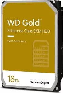 18TB Western Digital WD Gold (7200RPM, 3.5", SATA III, 512MB Cache) Internal - Foto 1 di 1