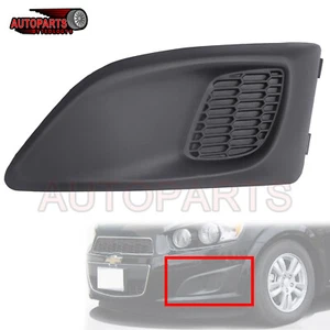 For 2012-16 Chevy Sonic LS LT LTZ RS Black Front LH Fog Light Cover Lamp Bezel - Imagen 1 de 11