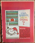 7-Up soda ad 1963 originl vintage art 1960s Christmas retro food Santa fridge