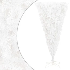 Upside-down Artificial Christmas Tree with Stand White 180 G4D1 - Picture 1 of 5