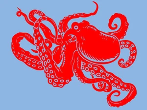Brand New OCTOPUS TSHIRT Mens Womens Kids SM-5XL - Picture 1 of 2