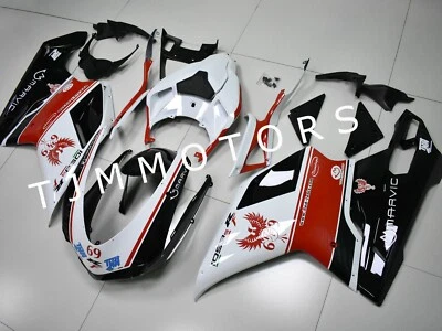 Carenado de carrocería molde de inyección ABS rojo blanco negro para Ducati 1198/1098/848 07-11 Foto 1 de 4