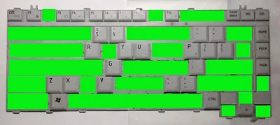 Toshiba Satellite A205 A215 KEYBOARD INDIVIDUAL KEY (ONE KEY ONLY) NSK-TA801 - Image 1 of 2