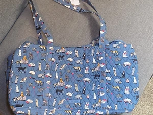 Vera Bradley CAT'S MEOW Large Traveler Duffel NWT - Picture 1 of 10