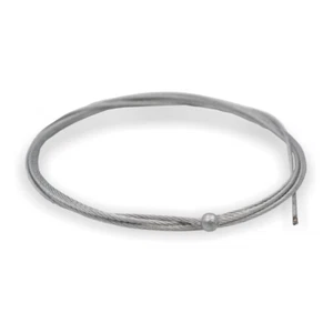 Drahtseil Ø 1,2 mm, 7x7 mit Kugelnippel Ø 4,5 mm, Stahl verzinkt | Länge 3000 mm - Bild 1 von 4