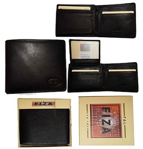 Cartera plegable de cuero para hombre bolsillo con cremallera 2 ranuras para billetes 9 tarjetas 2 ID lote de 2 en caja - Imagen 1 de 12