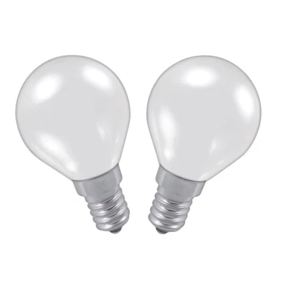 Philips 40W 240V Opal Golf Ball SES E14 Soft White Twin Pack - Image 1 of 2