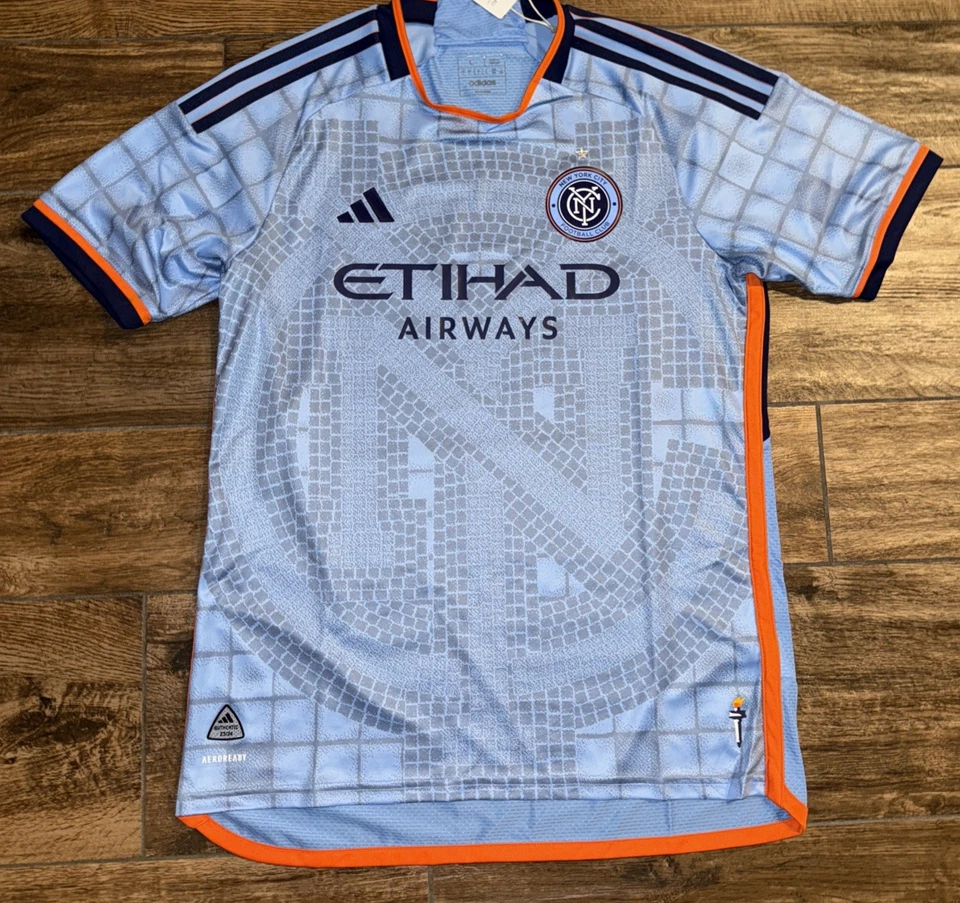 Adidas NYCFC New York City Football Club Authentic Jersey HI1861 Sz S