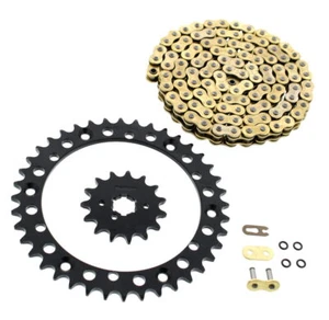Chain and Sprocket for Yamaha Banshee 350 YFZ350 1989-06 Gold O-Ring 15/40 104L - Picture 1 of 3