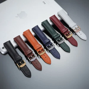 Fashion Genuine Leather Watch Strap Band 12-24mm Replacement Watchband Bracelet - Picture 1 of 31